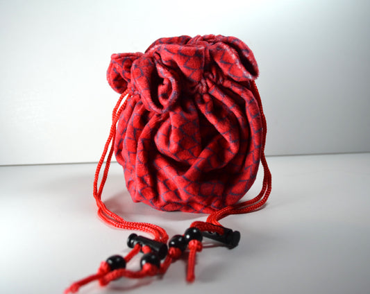 Dragon Storm Velvet Dice Bag - True Strike Dice