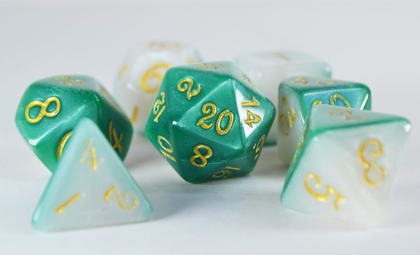 Green and White Split