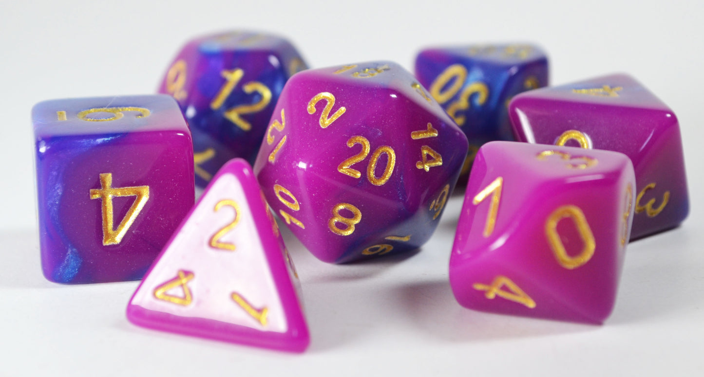 Purple and Blue Marble - True Strike Dice