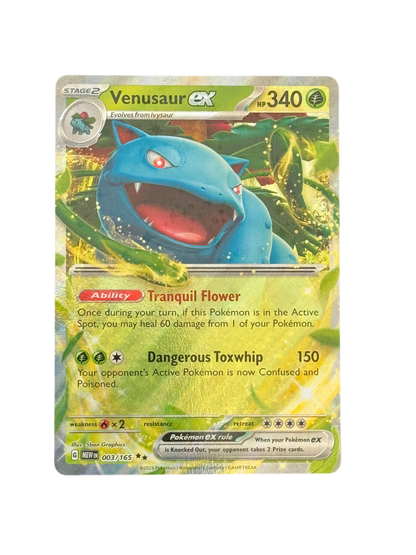 Venusaur ex 003/165 English - Double Rare