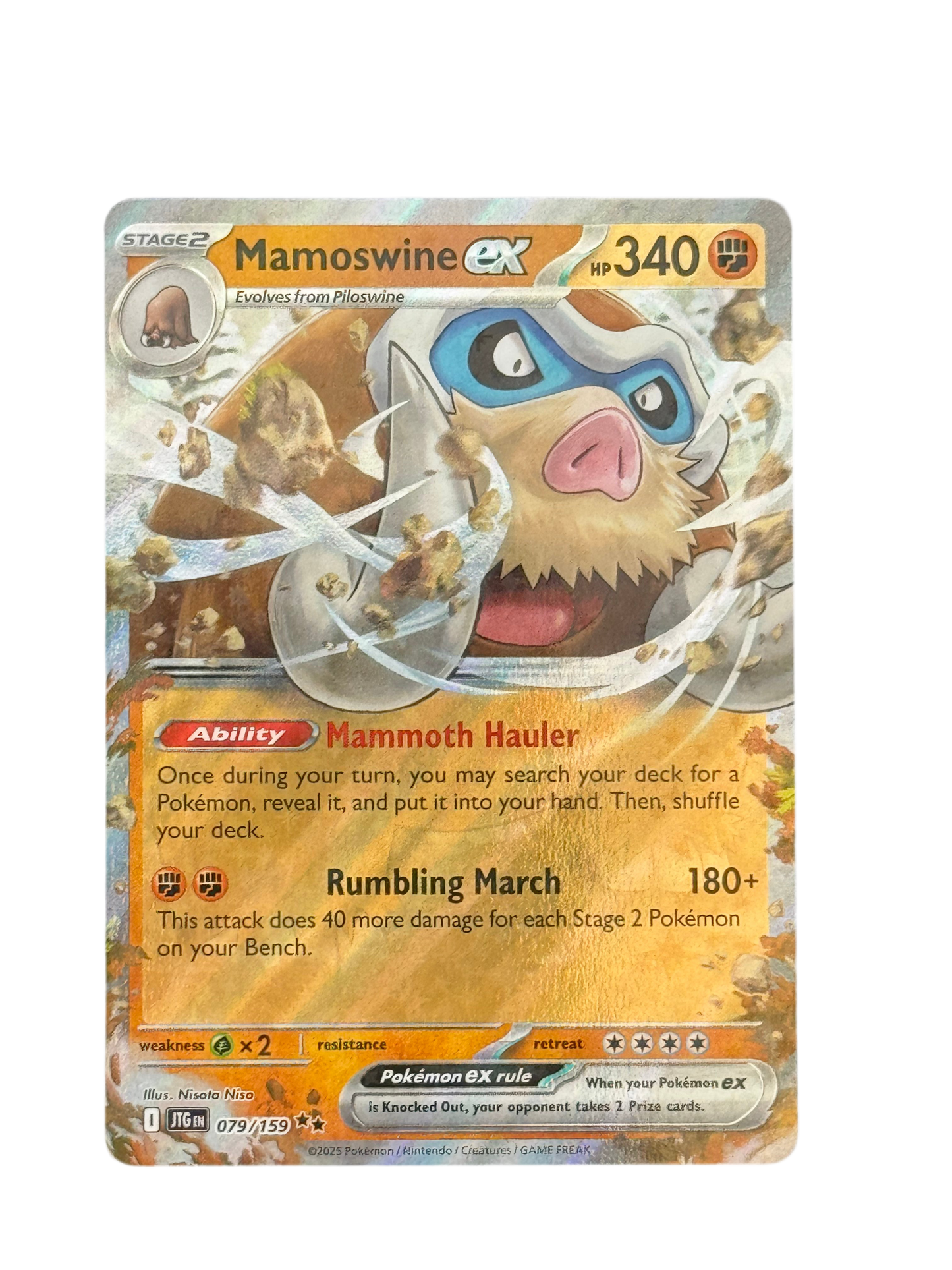 Mamoswine ex 079/159 English - Double Rare