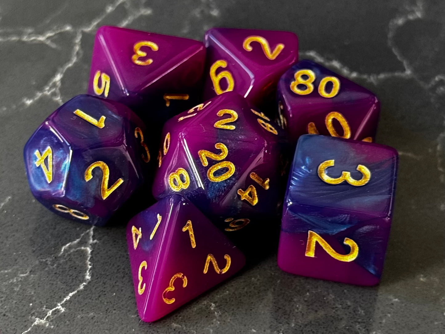 Purple and Blue Marble