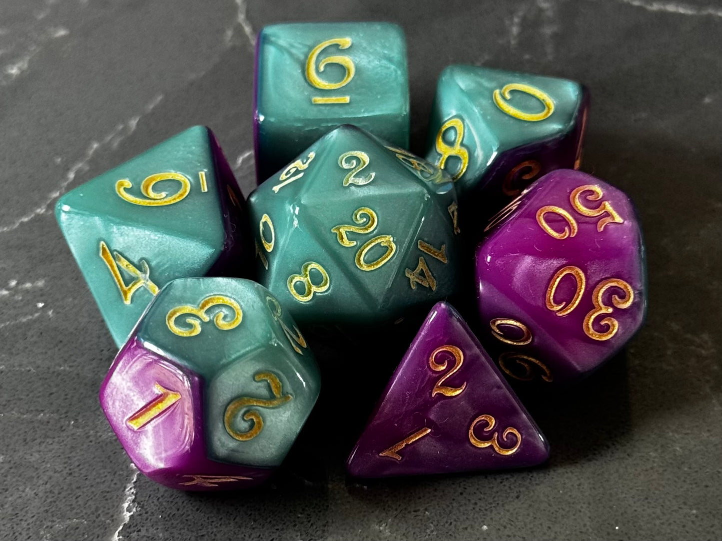 Purple and Green Split