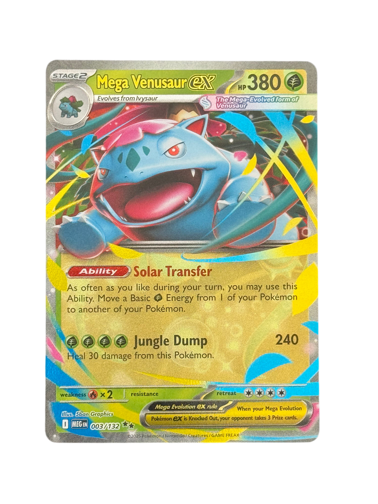 Mega Venusaur ex 003/132 English - Double Rare