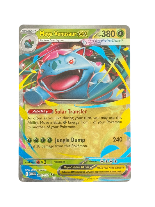 Mega Venusaur ex 003/132 English - Double Rare
