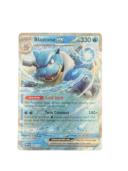 Blastoise ex 009/165 English - Double Rare