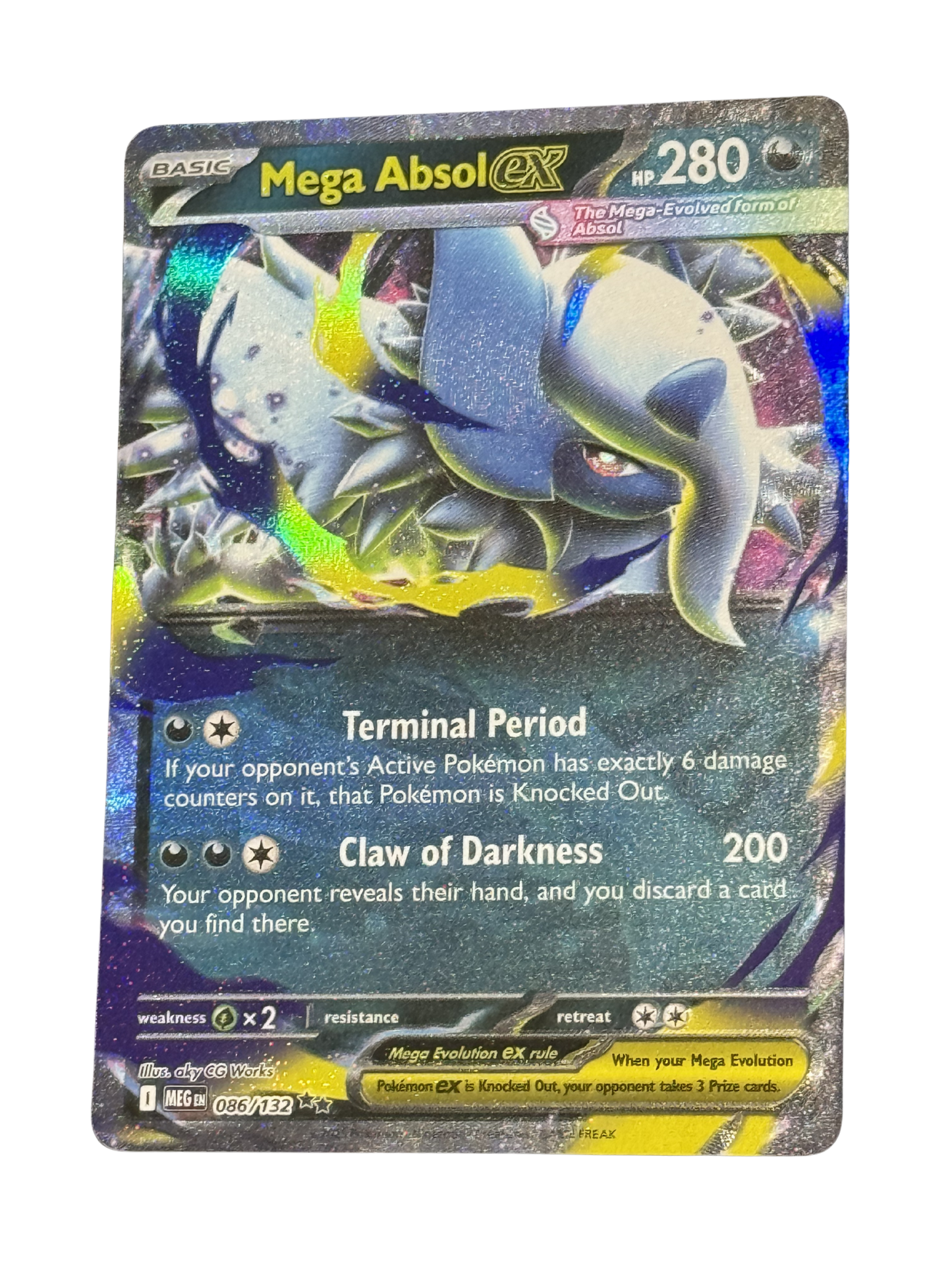 Mega Absol ex 086/132 English - Double Rare