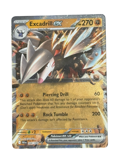 Excadrill ex 046/086 English - Double Rare